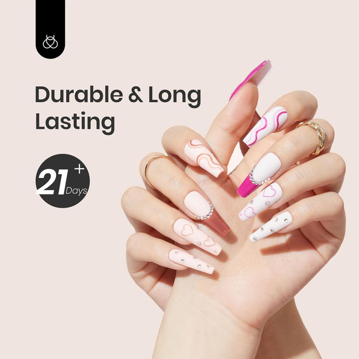 Beetles Gel Base Coat, 1Pcs 15Ml Base Gel Nail Polish Upgraded Formula Long-Lasting Soak off U V LED Lamp Needed DIY Home and Nail Salon Gifts for Women