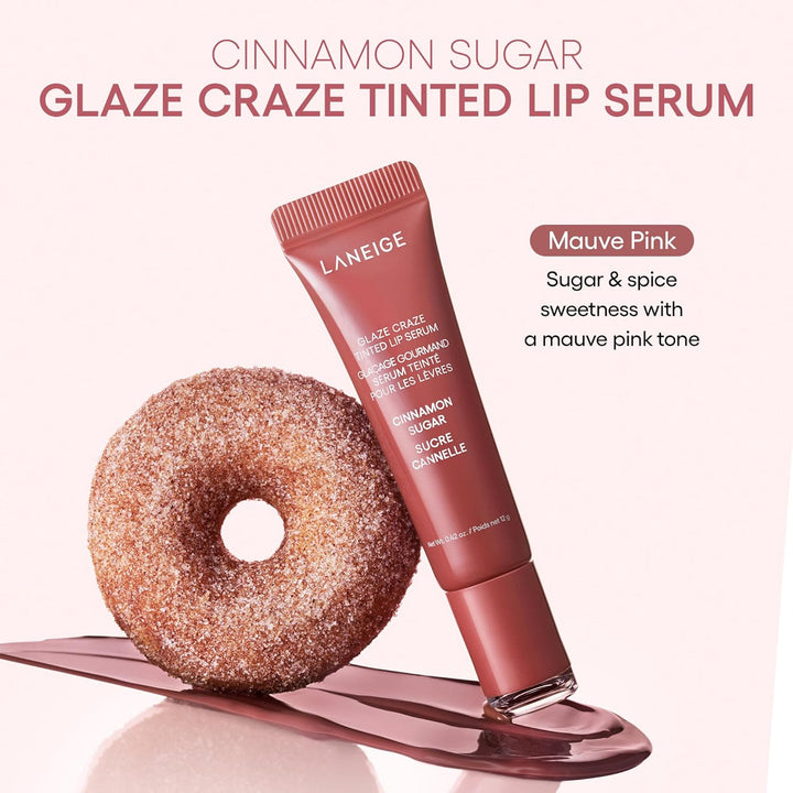 Glaze Craze Tinted Lip Serum: Hydrating Lip Serum for Glossy, Nourished Lips with Plumping Polypeptides