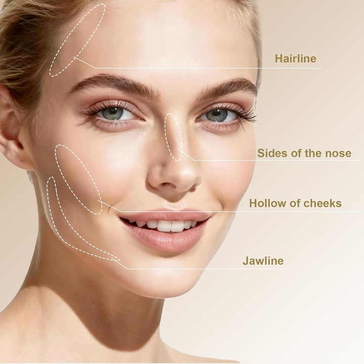 Cool Toned Cream Contour Stick for Fair Light Pale Skin,Grey Nose Contour Makeup Built-In Sponge, Smooth Long Lasting Bronzer Gray, Blendable Lightweight Contouring Stick #01 Cool Ash Brown