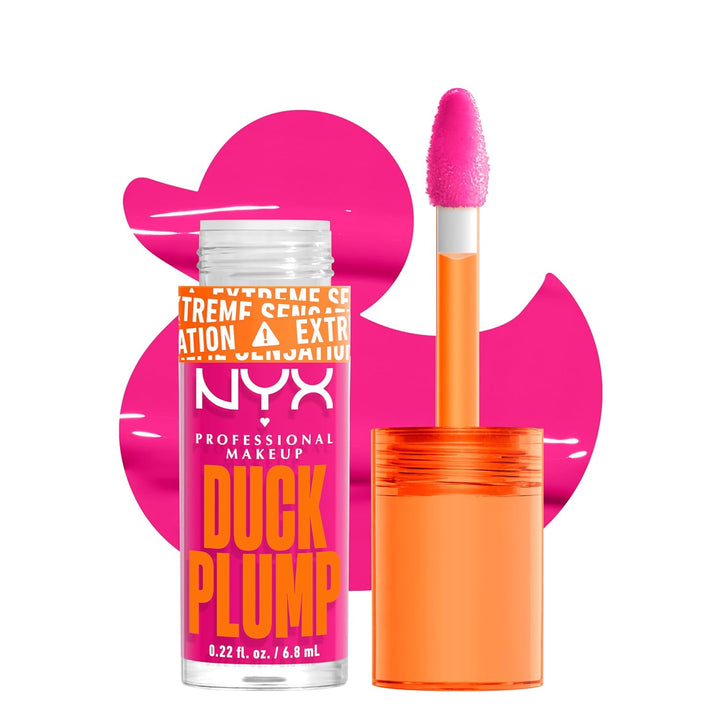 Duck Plump High Pigment Lip Gloss, Lip Plumper Gloss with Spicy Ginger - Clearly Spicy