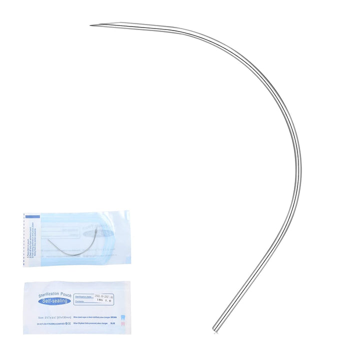 50PCS Mixed Body Piercing Needles, 12G 14G 16G 18G 20G Disposable Sterile Stainless Steel Piercing Needles for Ear Nose Navel Belly Nipple Tongue Lip Piercing