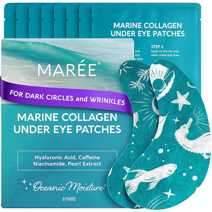 Eye Gels - Pads under Eye Patches for Puffy Eyes and Dark Circles with Collagen & Hyaluronic Acid - anti Wrinkles under Eye Masks Skincare Treatment for Puffiness & Bags - Parches Para Ojeras
