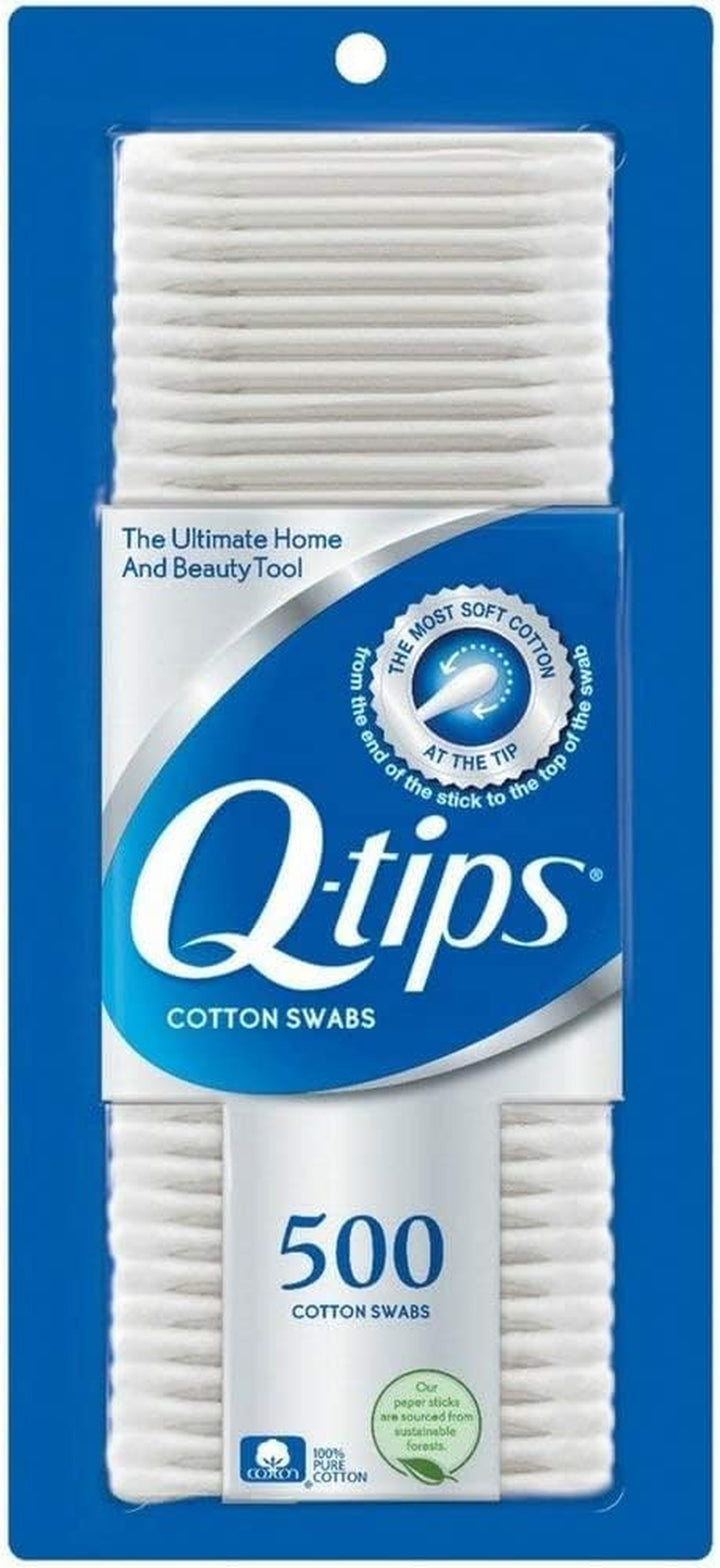 Cotton Swabs, 500 Count (Pack of 3)