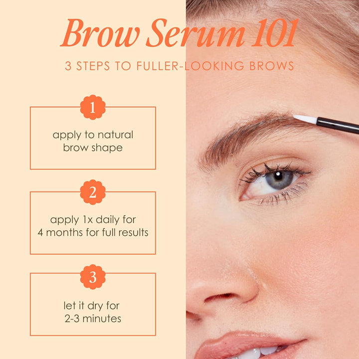 Grandebrow Brow Enhancing Serum for Fuller, Bolder, Looking Eyebrows - Brow Serum with Vitamins, Peptides, Antioxidants, Amino Acids, Cruelty-Free