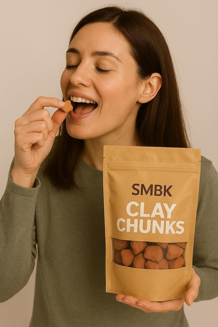 Red Clay,Edible Clay Chunks, Natural Clay,Organic Clay,Clay Mask,Natural Mud Mask,7Oz (200GM)