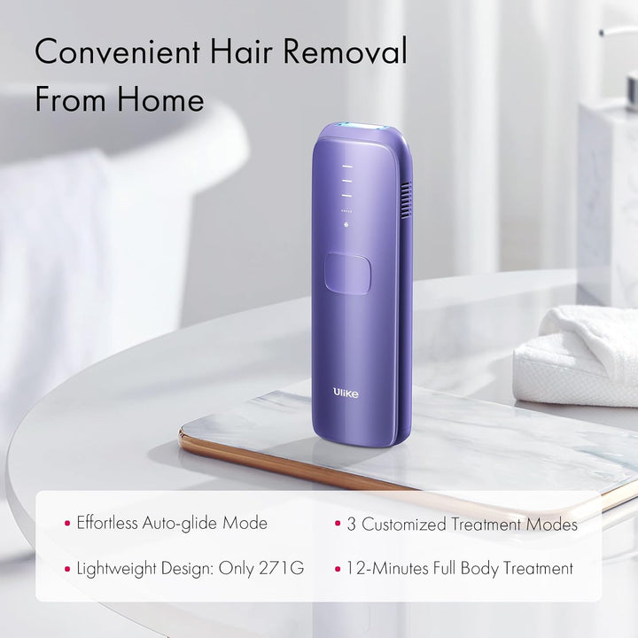 Laser Hair Removal for Women and Men, Air 3 Ice-Cooling IPL Hair Removal Device for Nearly Painless & Long-Lasting Results, 3 Modes & Auto Flashing for Fast Full Body Hair Removal from Home