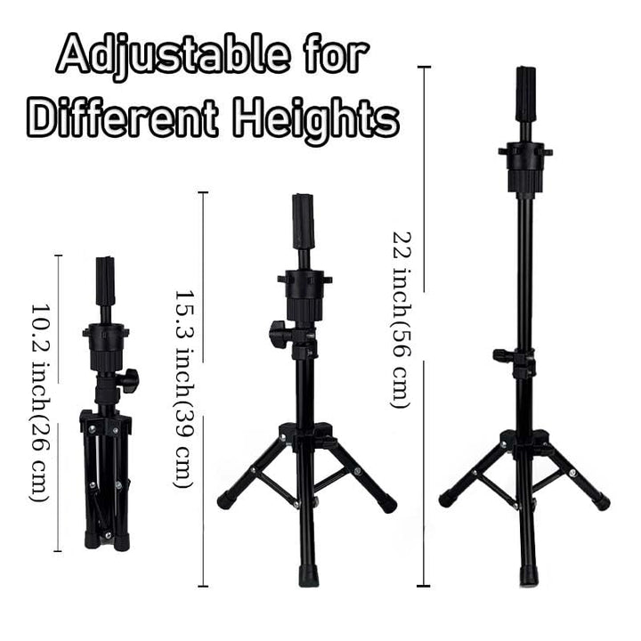 18"  Mannequin Head Human Hair with Tripod Set, 100% Real Hair Cosmetology Manikin Doll Head for Hairdresser Practice Braiding with Tripod Set and Tools