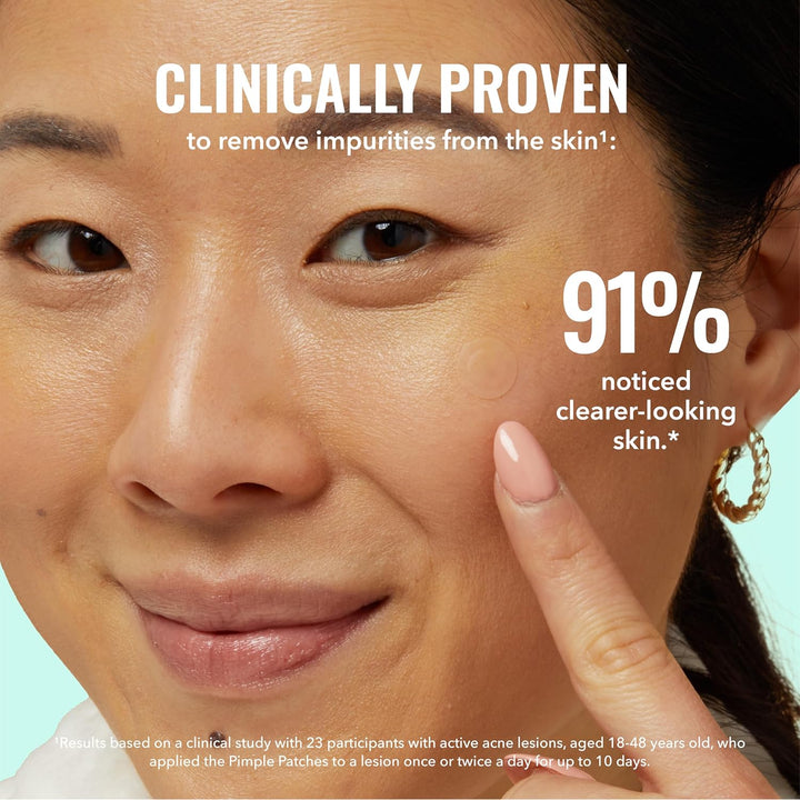 Pimple Patches 60 Pack - Ultra-Thin Hydrocolloid Acne Patches to Conceal Breakouts, Blackheads, and Blemishes - Acne Spot Treatment, Skin Care for Face