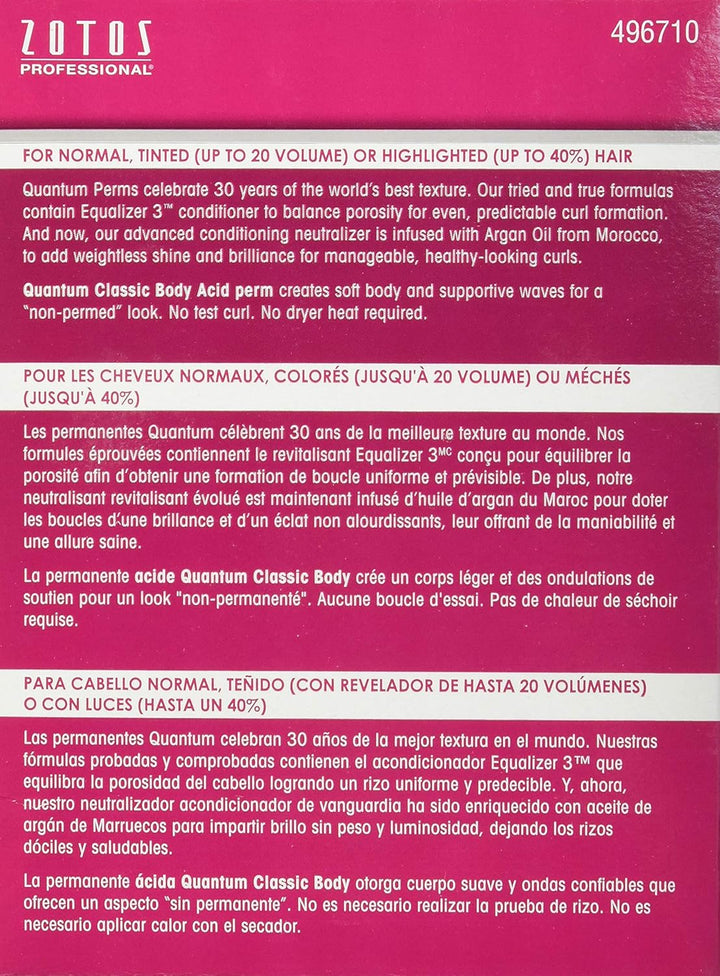 Quantum Classic Body Acid Permanent Unisex Treatment 1 Application