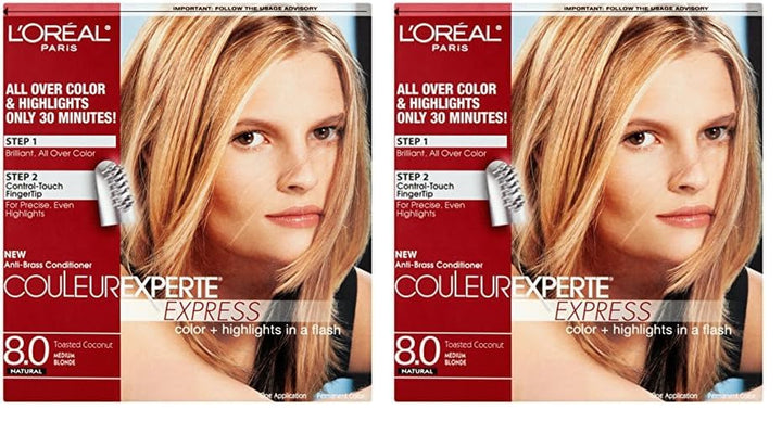 Couleur Experte 2-Step Home Hair Color and Highlights Kit, French Éclair