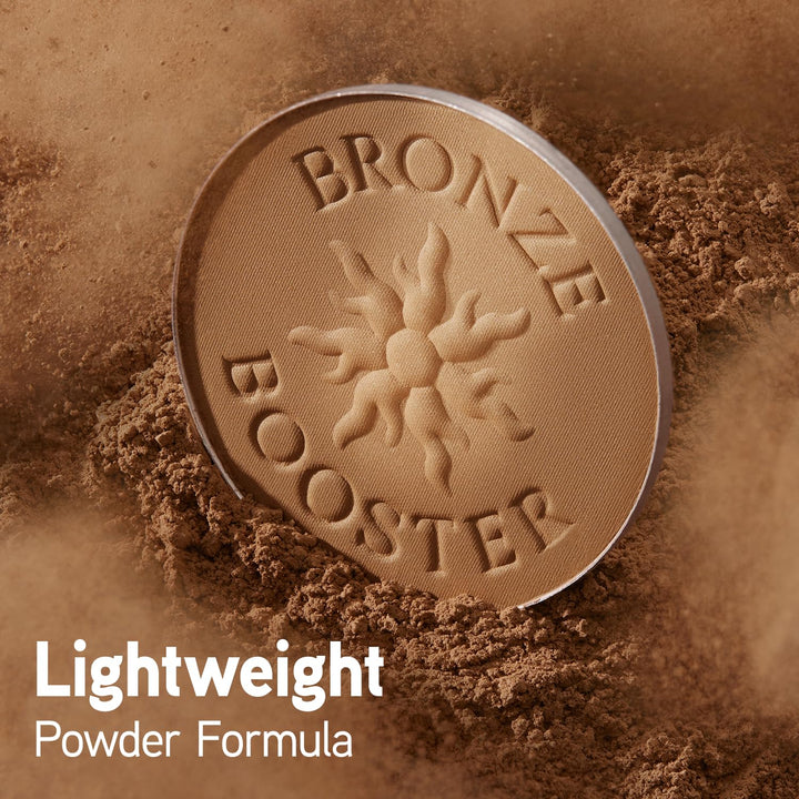 Bronze Booster Pressed Contour Bronzer - Glow Activator Vitamin Infused Technology with a Natural Finish, Buildable Coverage, Cruelty-Free & Hypoallergenic - Medium-To-Dark