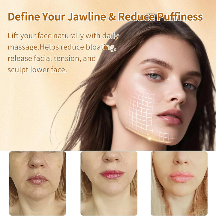 New Lymphatic Contour Face Brush, Dry Brushing Face Brush, Lymphatic Drainage Device for Face and Body, Chin & Jawline Sculpting, Ergonomically Designed to Fit the Skin Precisely and Relieve Fatigue