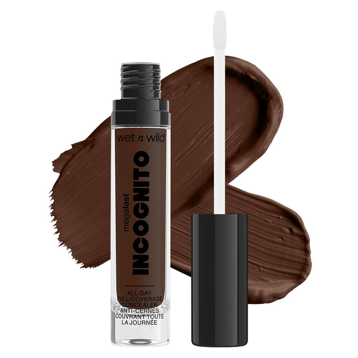 Mega Last Incognito All-Day Full Coverage Liquid Matte Concealer, Light Beige, 0.18 Ounce