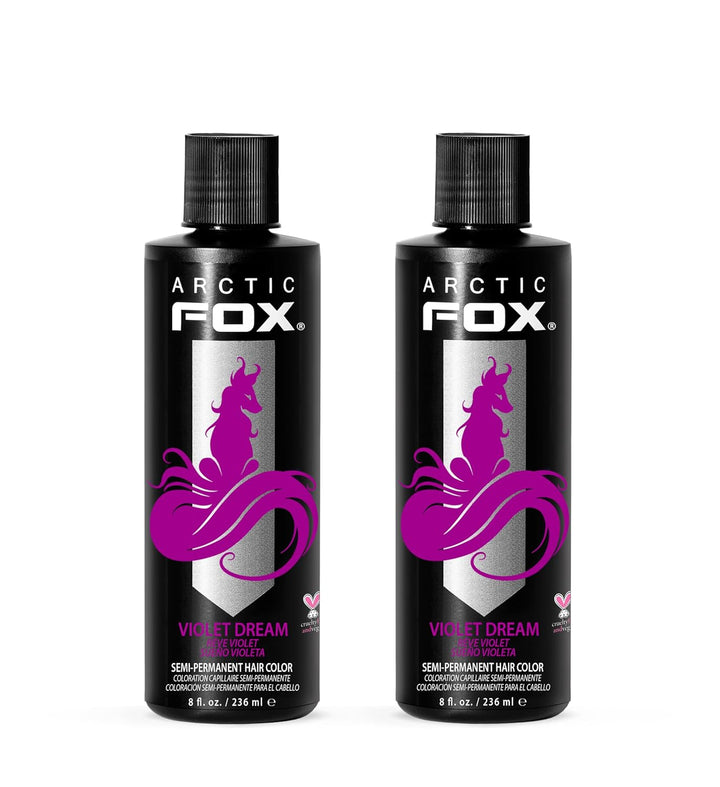 Vegan and Cruelty-Free Semi-Permanent Hair Color Dye (8 Fl Oz, PURPLE AF)
