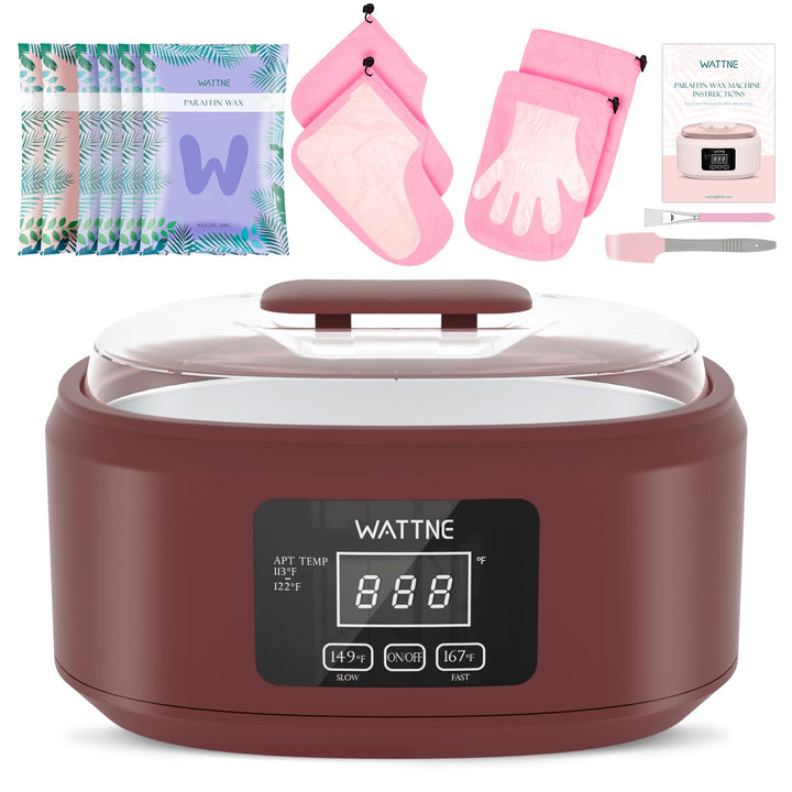 Paraffin Wax Machine for Hand and Feet -Paraffin Wax Warmer Moisturizing Kit Auto-Time and Keep Warm Paraffin Hand Wax Machine for Arthritis (Pink)