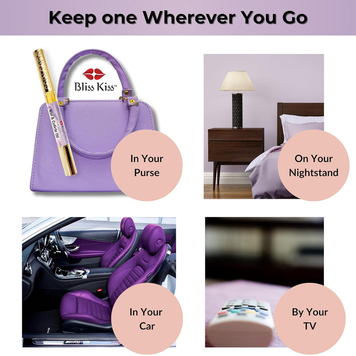 | 1 Lavender Vanilla | Nail Oil Cuticle Pen W/Vitamin E & Jojoba⏤Nail Strengthener Nail Growth Serum for Brittle Peeling Breaking Thin Nails