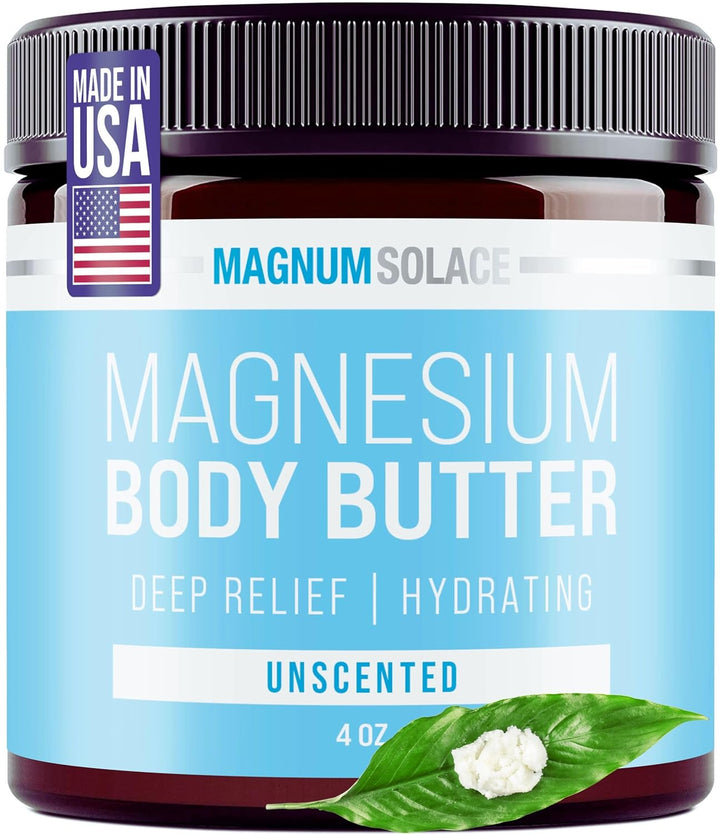 Magnesium Body Butter - Nighttime Magnesium Cream - Lightly Scented (Lavender)