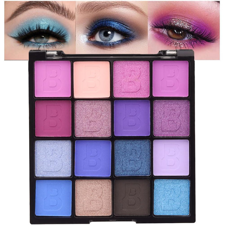 9 Colors Purple Glitter Eyeshadow Palette, Lavender Violet Purple Pink Glitter Metallic Shimmer Sparkly Eye Shadow Palette Makeup for Older Women Blue Eyes, Highly Pigmented Waterproof Eyeshadow