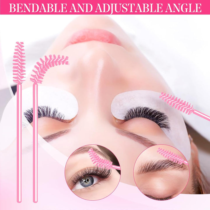 Lash Shampoo for Eyelash Extension, 60Ml/2.11Fl.Oz Eyelash Shampoo Kit with Lash Wash Brushes Gentle Lash Extension Cleanser for Professional Salon and Home Eyelash Care