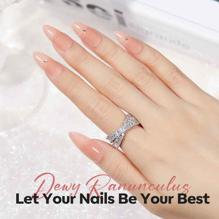 Nail Strengthener and Growth Nail Hardener Extra Strong and Growth Nude Pink Orange Nail Polish Nail Repair for Damaged Nails Strengthening Polish Ridge Filler for Nails 15Ml