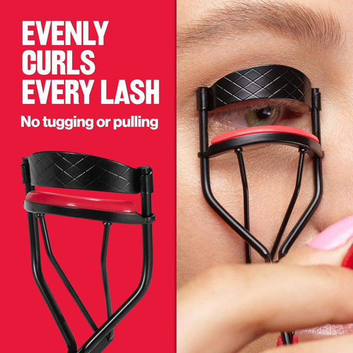 Extra Curl Lash Curler, Gives an All Day Dramatic Curl, with Finger Grips for a Non Slip Grip, Easy to Use, 1 Count