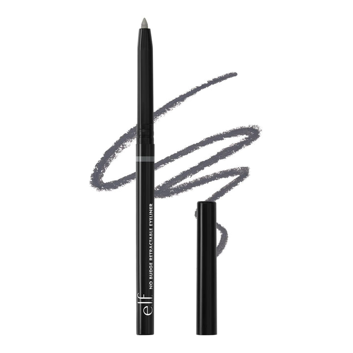 No Budge Retractable Eyeliner, Creamy, Ultra-Pigmented & Waterproof, Creates Bold & Defined Lines, Vegan & Cruelty-Free, Black