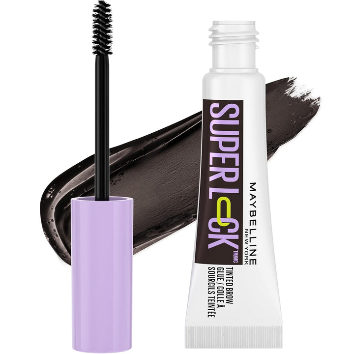 Super Lock Brow Glue Eyebrow Gel, Lightweight Brow Gel for up to 24HR Hold, Clear, 1 Count