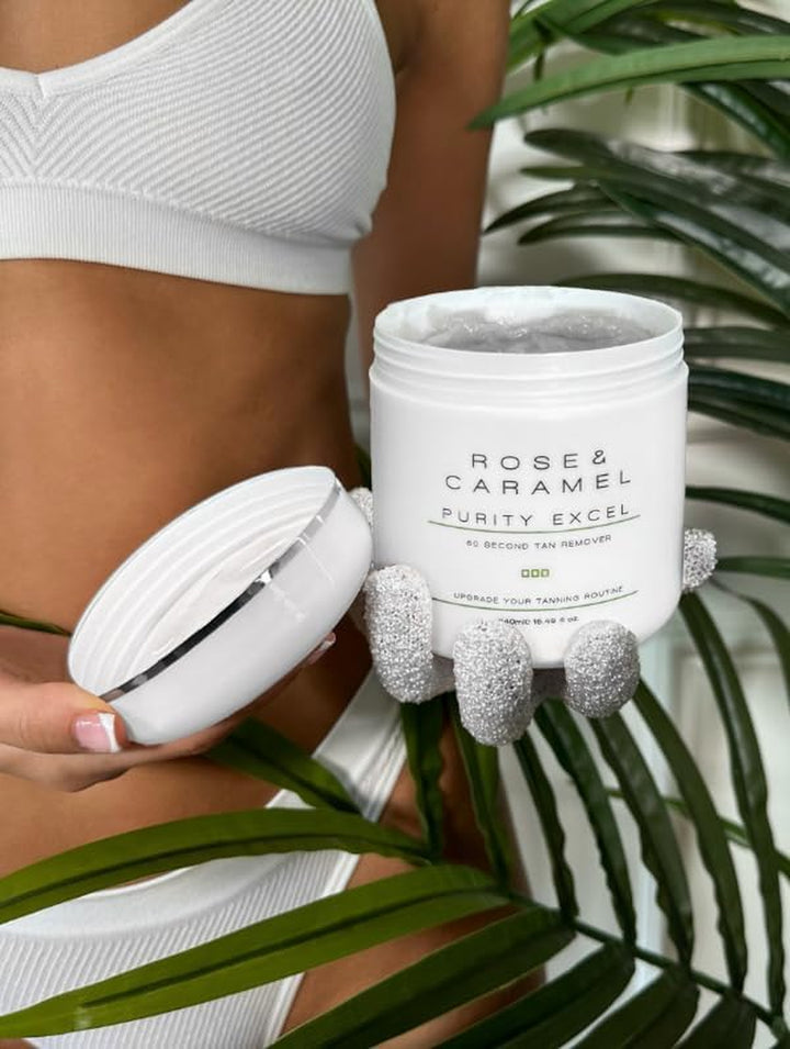 Purity Excel 60 Second Miracle Express Self Tan Remover & Exfoliating Tan Eraser Body Scrub 14.89 Fl Oz (440Ml)