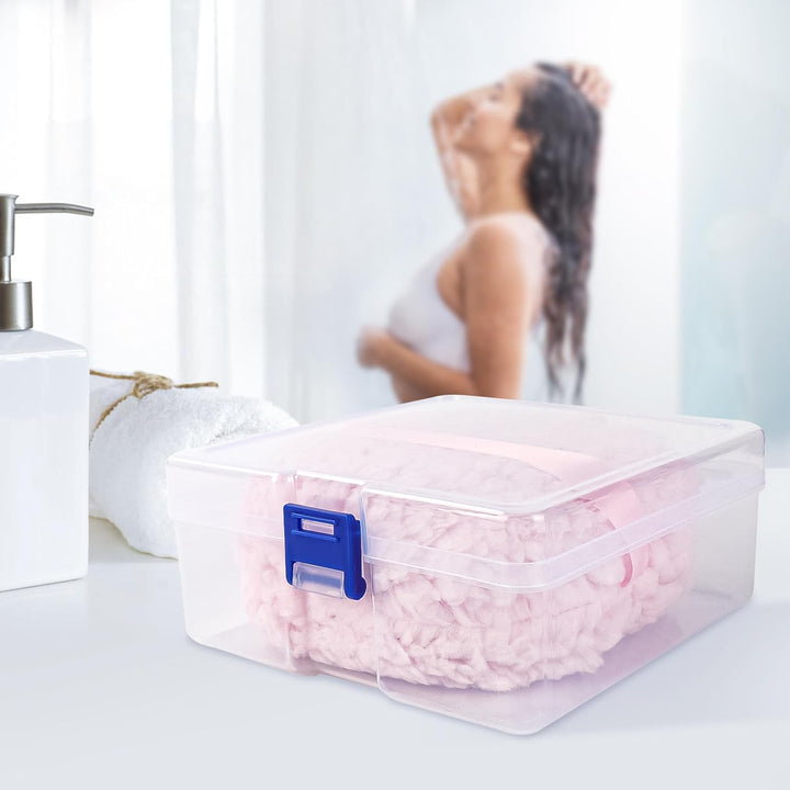 Powder Puff, 6'' Powder Puff for Body Powder,Body Powder Puffs and Container,Oversize Dust Puffs for Women