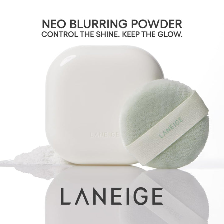 Neo Blurring Powder: Korean Oil-Control Compact with Pore Blurring, Smoothing Finish & Travel-Friendly, No-Spill Packaging