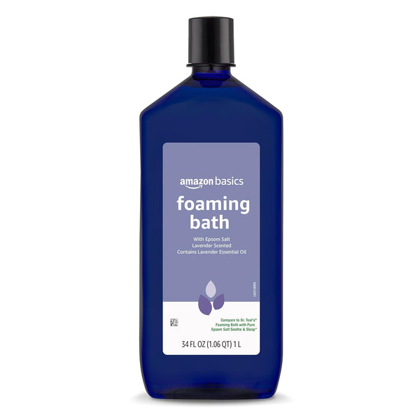Lavender Scented Foaming Bath with Essential Oil, 34 Fluid Ounce