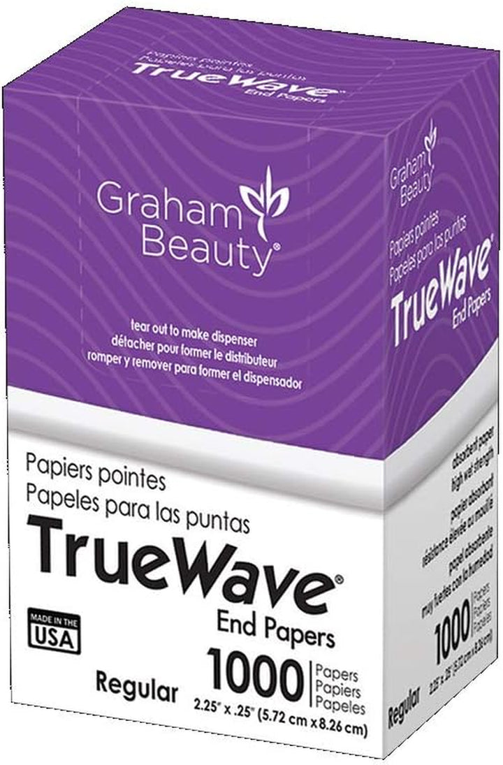 Beauty Salon Truewave Regular Perm End 2.25" X 3.25" Paper 1000 Pcs - HC-