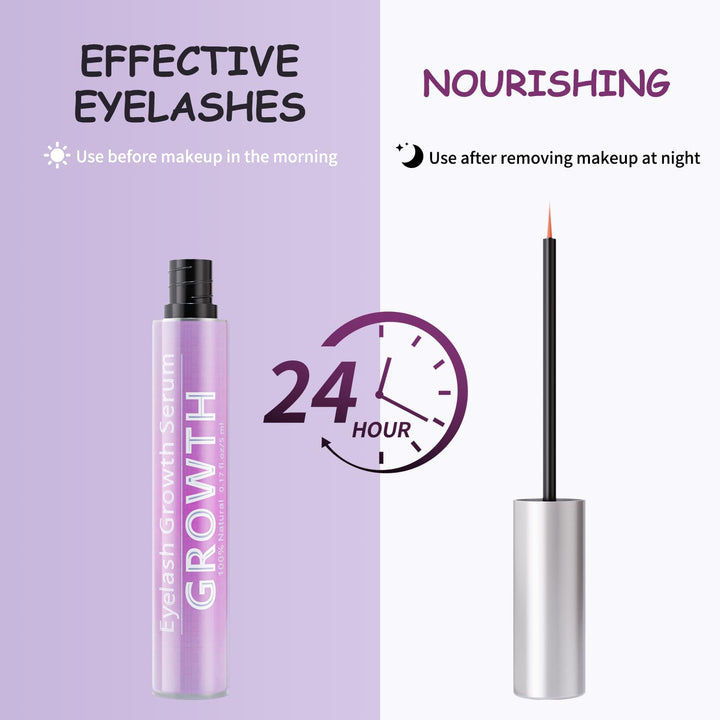 Eyelash Growth Serum with Natural Formula Advanced Lash Enhancing Serum for Longer,Thicker,Fuller Looking Lashes Gentle & Vegan for Eyelash Growth 0.17 Fl Oz (5Ml)