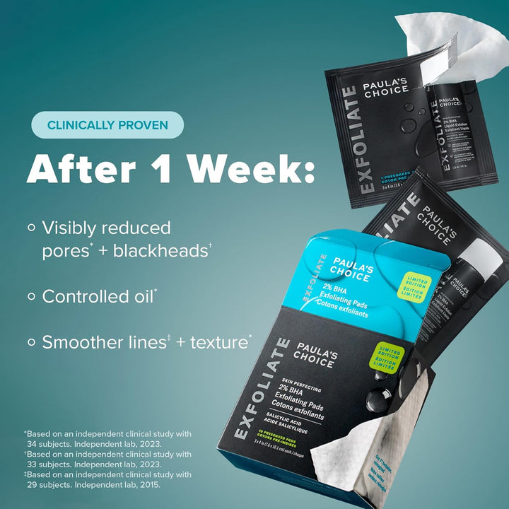 SKIN PERFECTING 2% BHA Liquid Exfoliant with Salicylic Acid, Facial Polish for Enlarged Pores, Wrinkles & Fine Lines, Suitable for Blackhead-Prone Skin, Fragrance-Free