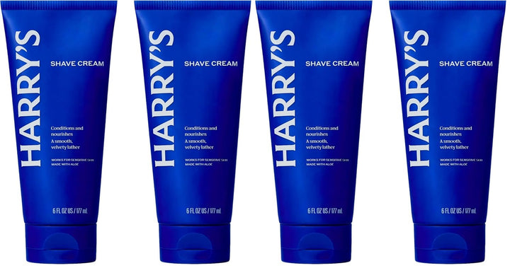 Shaving Cream for Men with Aloe and Eucalyptus - (2 Pack) 6 Oz - Conditions Skin and Softens Facial Hair for Shaving - Safe for Sensitive Skin