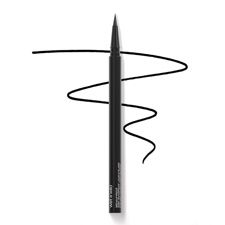 Mega Last Breakup Proof Liquid Eyeliner - Ultra-Fine Brush, Waterproof, 16-Hour Long-Lasting Wear- Cruelty-Free & Vegan - Black