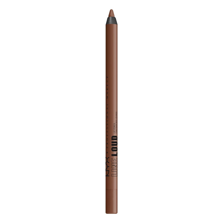 Line Loud Lip Liner, Longwear and Pigmented Lip Pencil with Jojoba Oil & Vitamin E - Rebel Kind (Chocolate Brown)