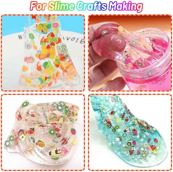 16000 Pcs Fruit Nail Art Slices,  20 Styles Fruit Slime Charms Fimo Slices 3D Polymer Slices for Slime, Lip Gloss Making Supplies Resin and Nail Art Decorations