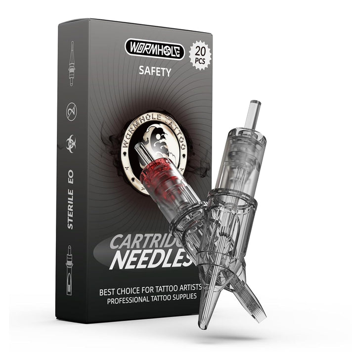 Cartridge Needles 50Pcs Assorted Tattoo Needle Cartridges round Liner Mixed 3RL 5RL 7RL 9RL 11RL (50Pcs #12 Standard RL)