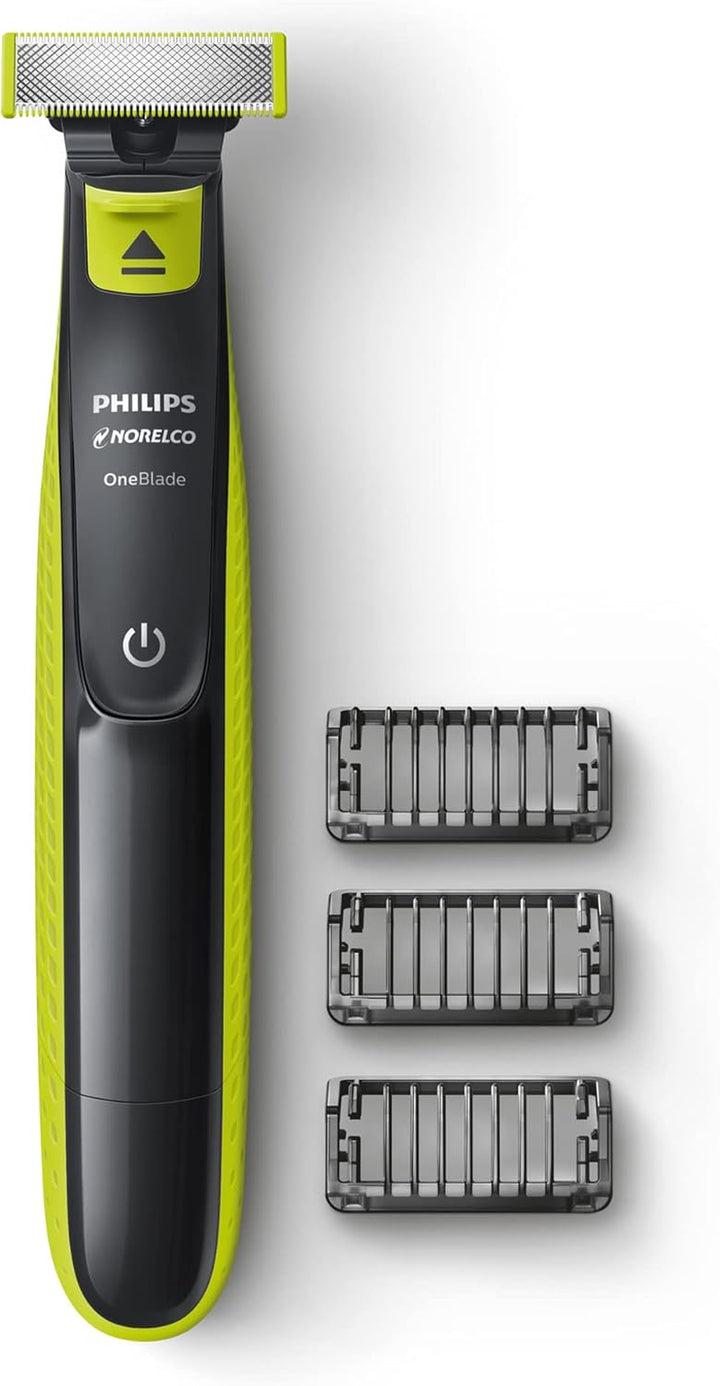Philips Oneblade 360 with Connectivity Hybrid Face, Electric Beard Trimmer and Shaver, with 360 Blade Technology, 1X360 Blade for Face, 5In1 Adjustable Comb, Model QP4530/90