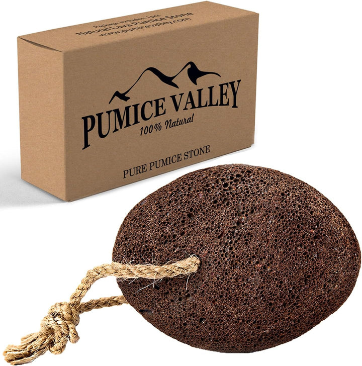 Pumice Stone - Natural Earth Lava Black - Callus/Corn Remover for Feet Heels and Palm - Pedicure Exfoliation Tool - Dry Dead Skin Scrubber - Health Foot Care