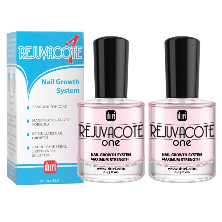 Rejuvacote 1 Original Maximum Strength Nail Growth System Base, Top Coat - Nails Hardening, Repair, Chipping, Strengthen, Breaking and Brittle Treatment, by  Cosmetics (Pack of 1)