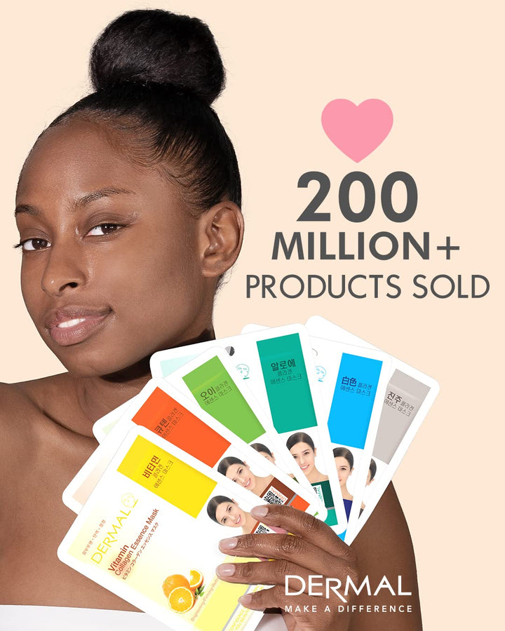 Made in Korea Facial Mask – 20+ Years of Trusted K-Beauty, Premium Quality Vs. Generic Chinese Masks, Best Value Sheet Mask for Daily Skincare – 24 Combo Pack