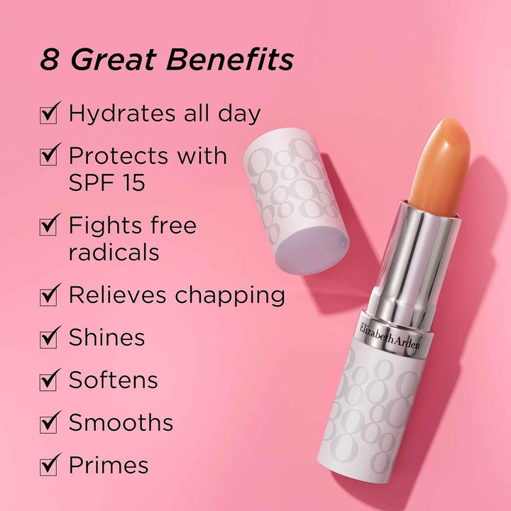 Eight Hour Cream Lip Protectant Stick, SPF 15 Sunscreen Balm, Moisturizer for Dry, Cracked Lips with Shea Butter, Coconut Oil & Vitamin E, 0.13 Oz
