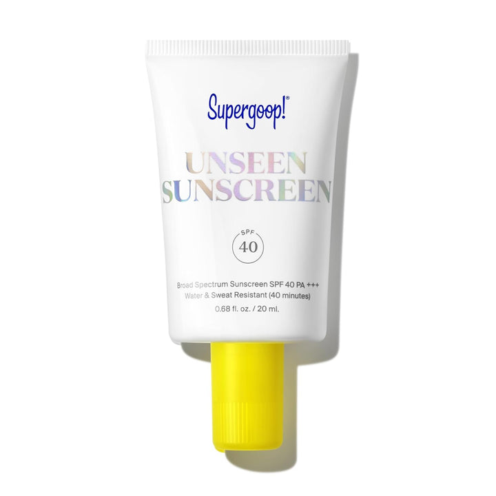 Unseen Clear Face Sunscreen - SPF 40 - Invisible + Broad Spectrum + Makeup-Gripping Primer - Weightless, Scentless, Oil Free - for All Skin Types & Tones - 1.7 Fl Oz