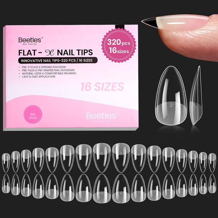 Beetles 2Pcs*20G Solid Nail Glue Gel, Tipex Soft Nail Tips Glue Super Strong for Acrylic Nails Extension Fake Nails Press on Nails, Christmas Nail Art, U V Light Required