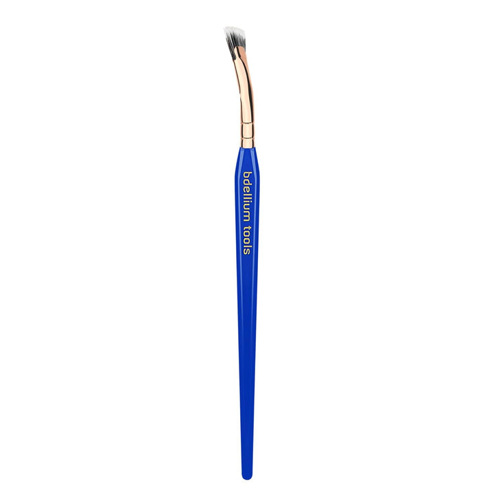 Professional Makeup Brush - Golden Triangle 730 Bent Mascara Fan - with All Vegan and Soft Synthetic Fibers, for Applying Mascara (Blue, 1Pc)