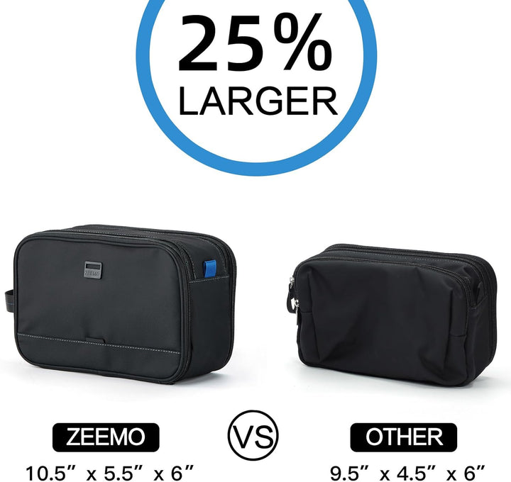 Toiletry Bag for Men, Water-Resistant and Leak-Proof Dopp Kit with Large Capacity for Toiletries