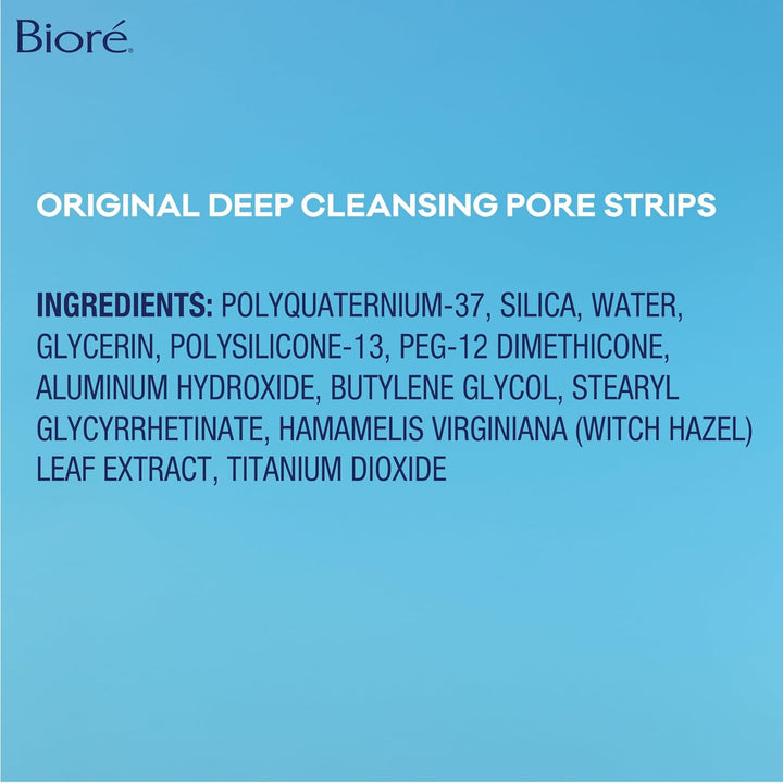 Original Blackhead Remover Strips, Deep Cleansing Nose Strips with Instant Pore Unclogging, Features C-Bond Technology, Oil-Free, Non-Comedogenic Use, 14 Count