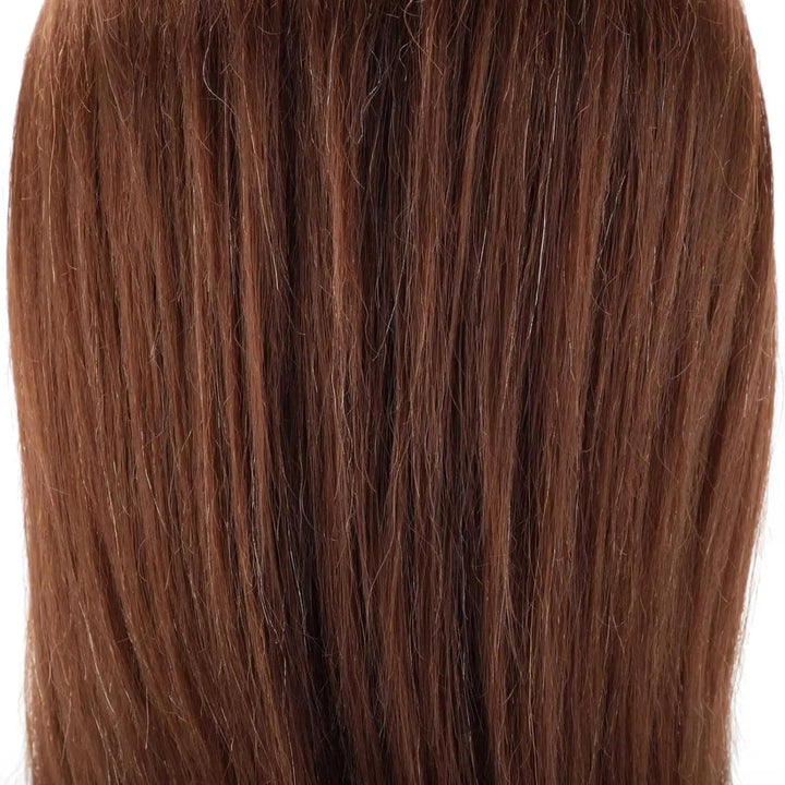 Mannequin Head Human Hair for Hair Styling, Barber Mannequin Head Male with 100% Human Hair and Beard Cosmetology Training Manikin Head with Stand